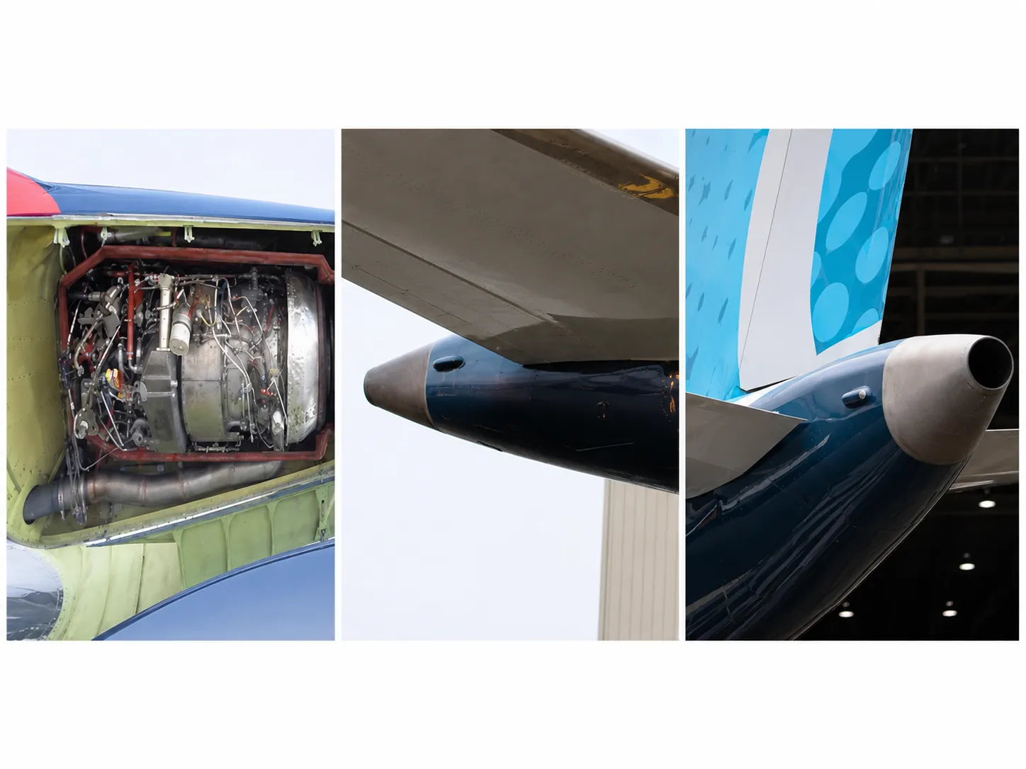 APU de aeronave comercial, com destaque para o compartimento traseiro da fuselagem onde a unidade está instalada.